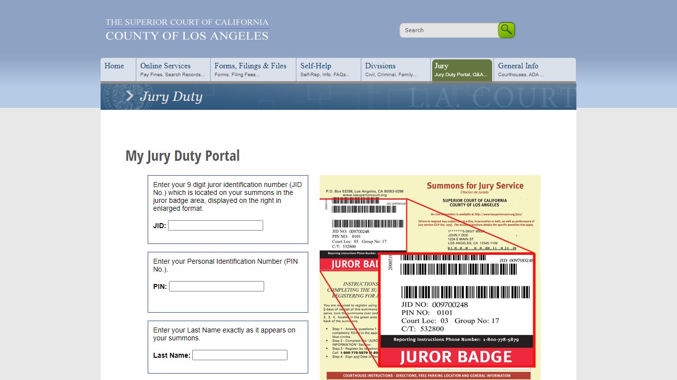 Jury Duty - LA Court